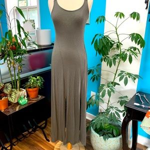 Anthropologie Dress. Maxi. Gray color. Size Small